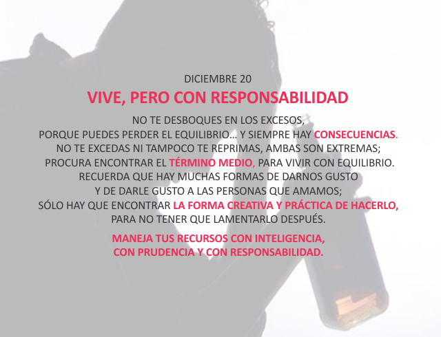 Vive, pero con responsabilidad